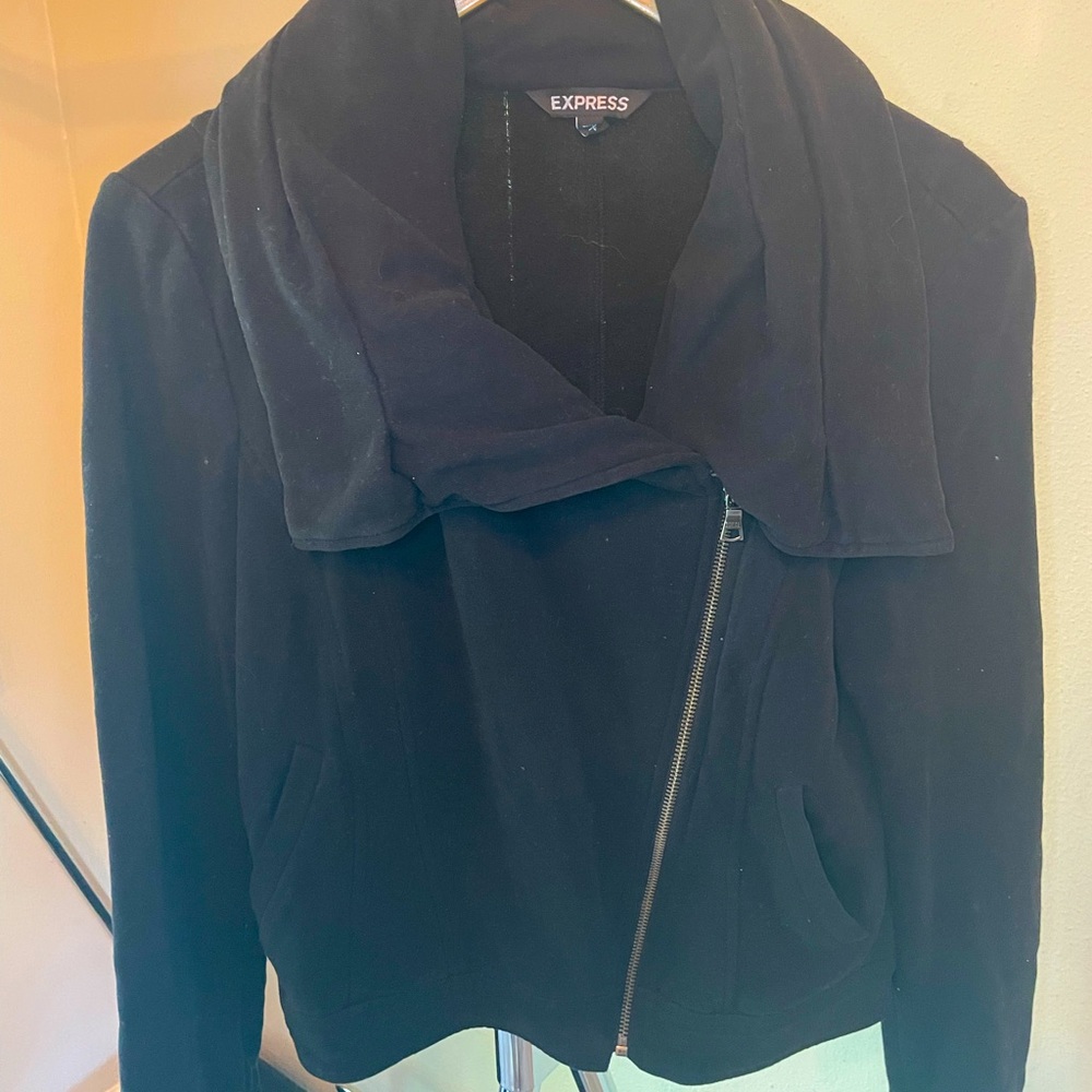Sweatshirt motojacket by Express